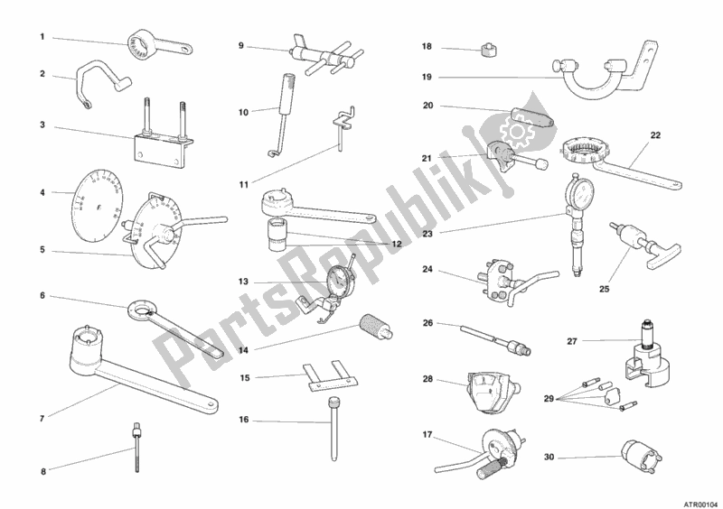 All parts for the Workshop Service Tools, Engine of the Ducati Monster S2R 800 USA 2006